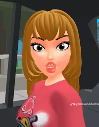 Girl at taxi simular