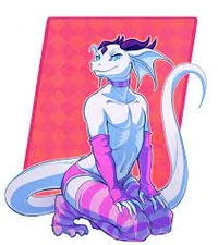 Cute femboy dragon