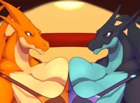 Wrestling Charizards