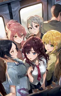 Train full of girls