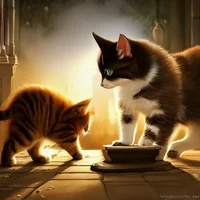 A swarm of smol cats