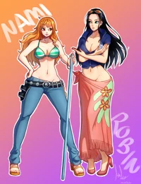 Nami y Nico Robin 