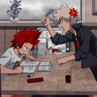 Kirishima and Bakugo