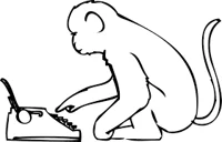 Monkey on Typewriter