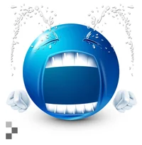 Crying blue guy