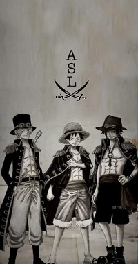 Luffy ace and sabo 