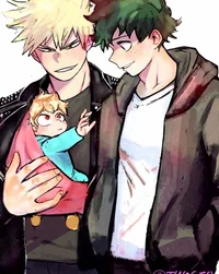 Bakudeku family au