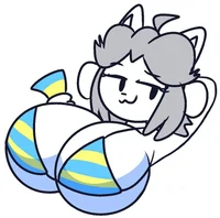 Temmie but flirty