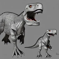 A tyrex dinosaur