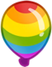 Rainbow bloon