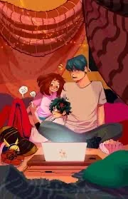 Mha boys sleepover