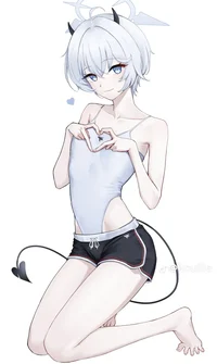 Teasing demon femboy