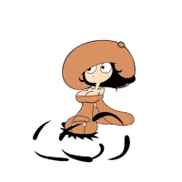 Mushroom toppin gal