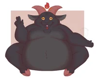 Fat satan goat