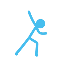 BLUE STICKMAN