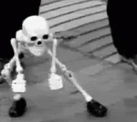 Dancing skeleton
