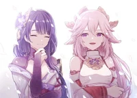 Mom Ei and Yae miko