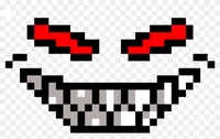 evil pixel face