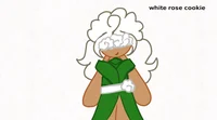 white rose cookie
