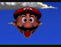 Floating Mario Head