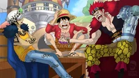 Luffy and Law Kidd
