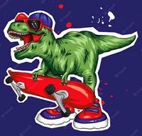 Dinosaur skateboard 
