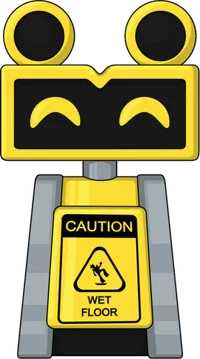 Plush Wetfloor Bot