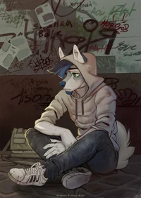 Wolfguy among humans