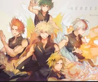 MHA sleep over harem