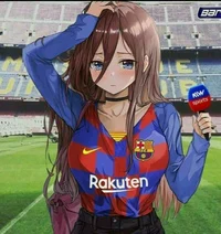 Cute Barcelona fan 