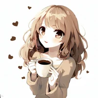 Coffee loving girl