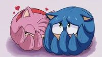 Sonic y Amy y tato
