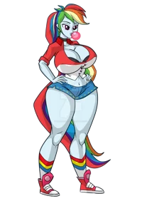 Thicc rainbow dash