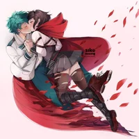 Izuku and Ruby Rose