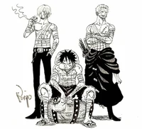 Zoro luffy and sanji
