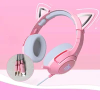 Pink headphones