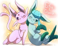 Glaceon and Espeon