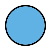 Light blue circle