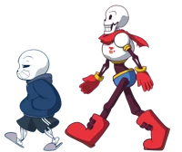 Sans and papyrus