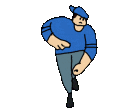 Blue Dancing Guy