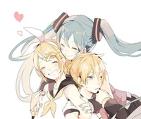 Len Miku and Rin