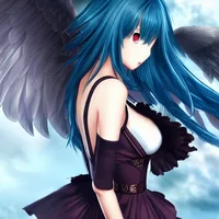 Fallen angel girl 