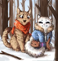 Cat Sans and Papyrus