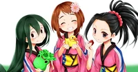 Tsuyu-Ochaco-Momo 