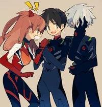 Asuka and Kaworu