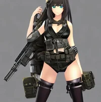 Anime military girl