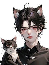 Black cat boyfriend 