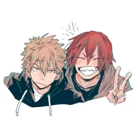 Kirishima y Bakugou 