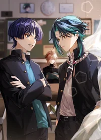 Scaramouche and xiao