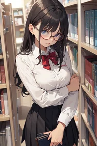 tsundere librarian